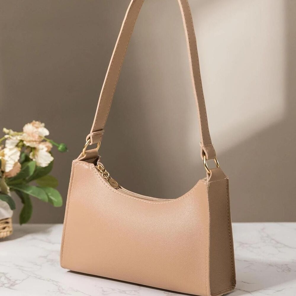 Women's Tan and Brown Bag